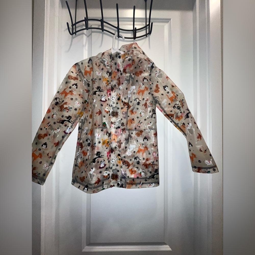 Disney Parks Reigning Cats and Dogs rain jacket.